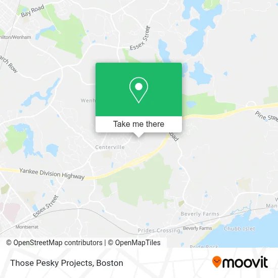 Those Pesky Projects map