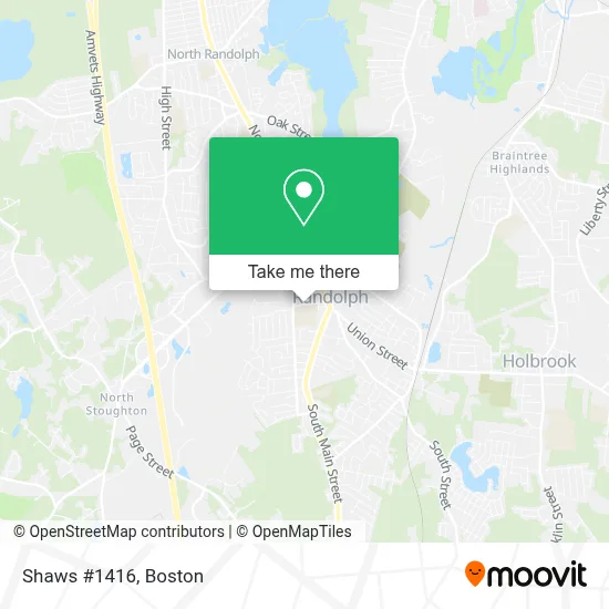 Shaws #1416 map