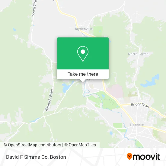 David F Simms Co map