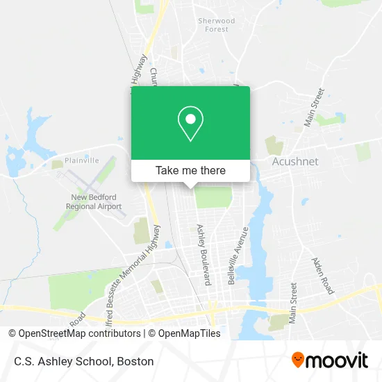 C.S. Ashley School map