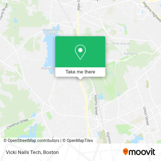 Vicki Nails Tech map