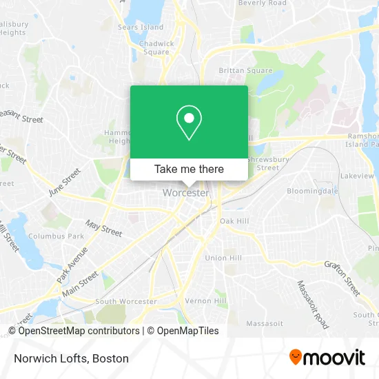Norwich Lofts map