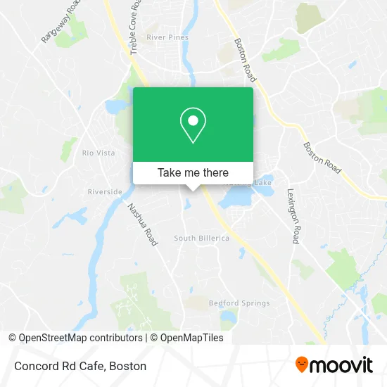 Concord Rd Cafe map