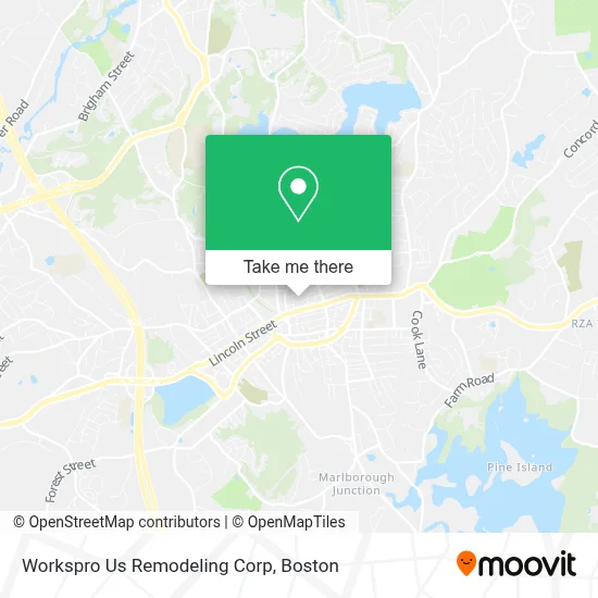 Workspro Us Remodeling Corp map