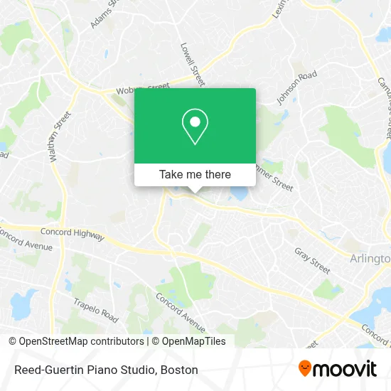 Reed-Guertin Piano Studio map