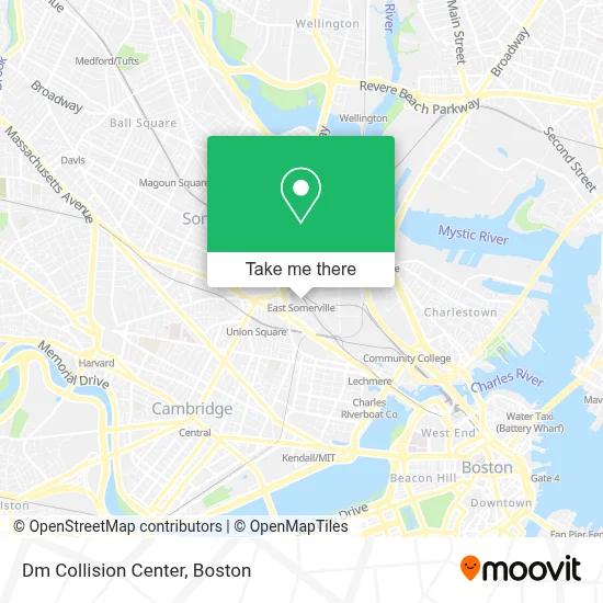 Dm Collision Center map
