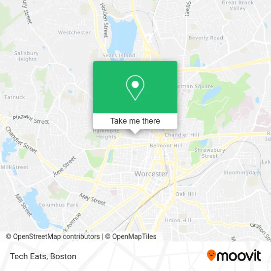 Tech Eats map