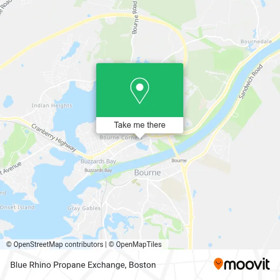 Blue Rhino Propane Exchange map