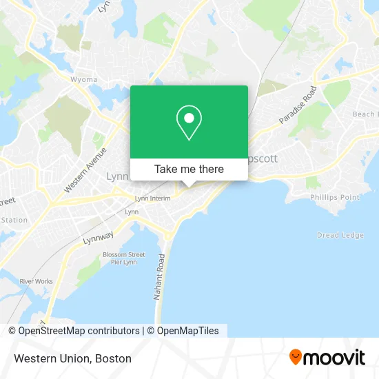 Western Union map