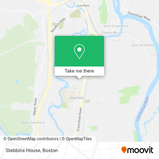 Stebbins House map