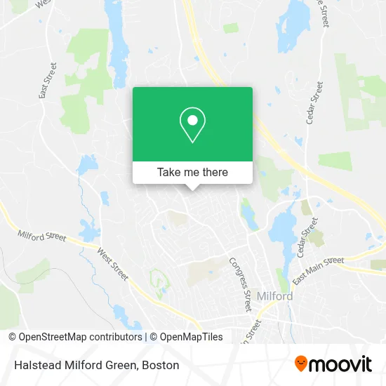 Halstead Milford Green map
