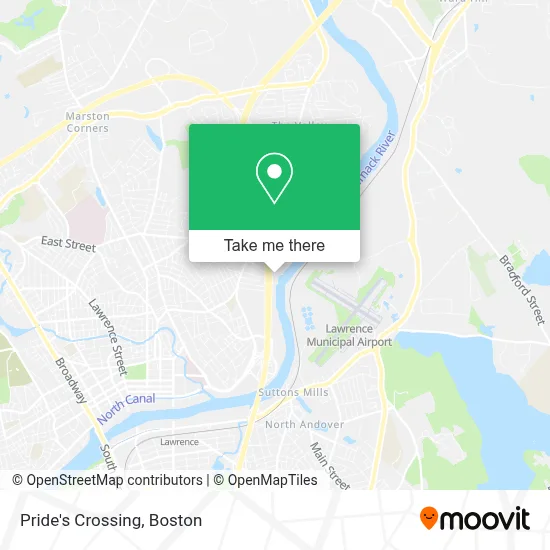 Pride's Crossing map