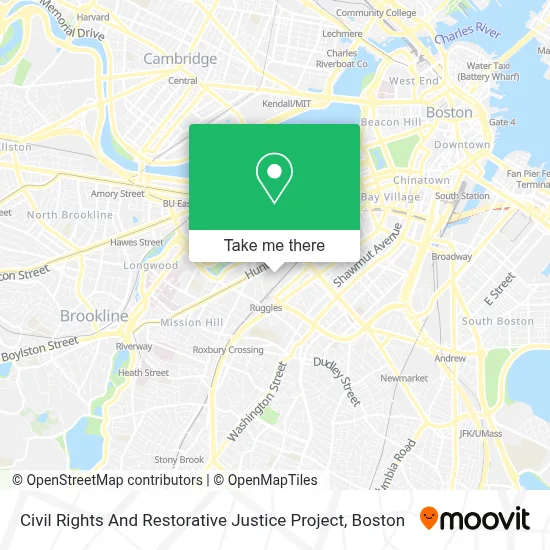 Civil Rights And Restorative Justice Project map