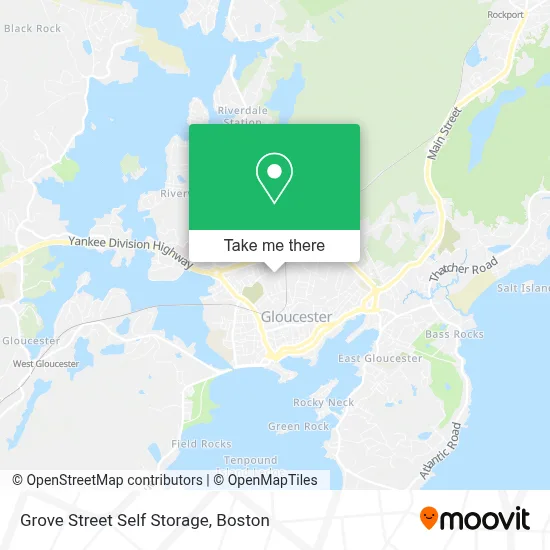 Grove Street Self Storage map