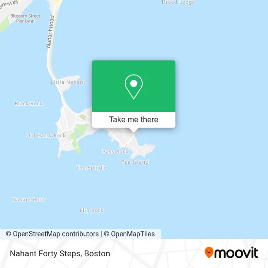 Nahant Forty Steps map