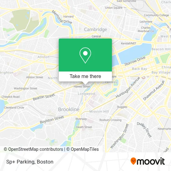 Sp+ Parking map
