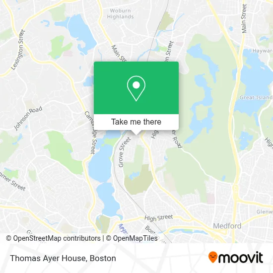 Thomas Ayer House map