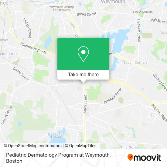 Pediatric Dermatology Program at Weymouth map