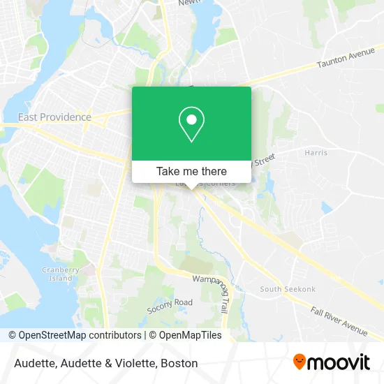 Audette, Audette & Violette map