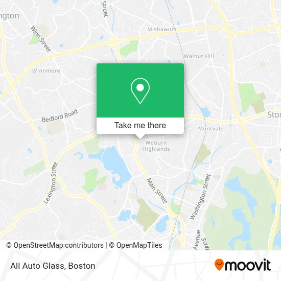 All Auto Glass map