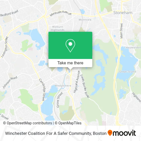 Winchester Coalition For A Safer Community map