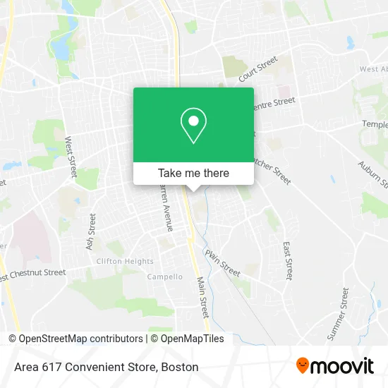 Area 617 Convenient Store map