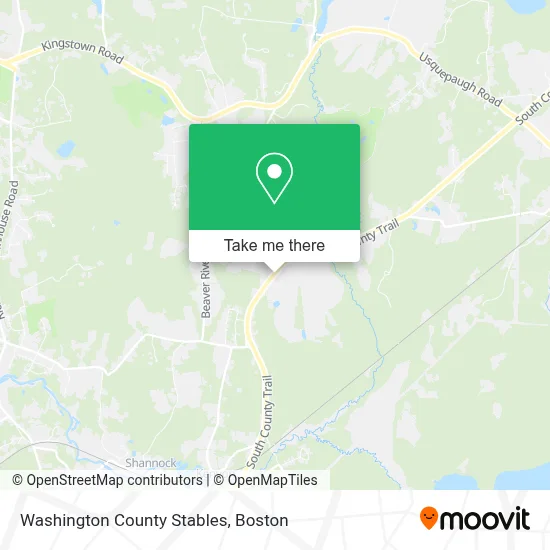 Washington County Stables map
