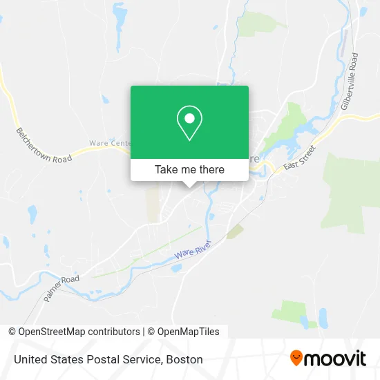 United States Postal Service map