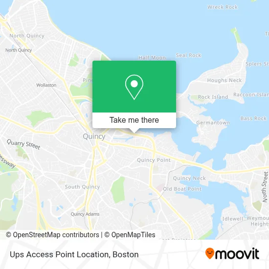 Ups Access Point Location map