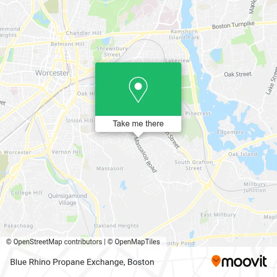 Blue Rhino Propane Exchange map