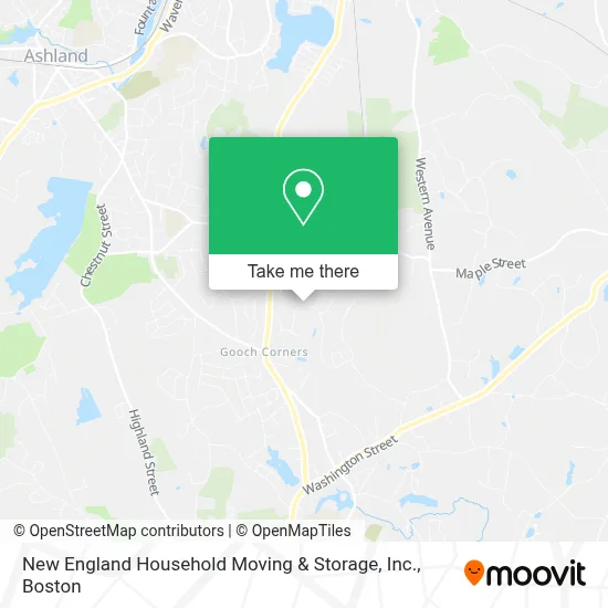 New England Household Moving & Storage, Inc. map