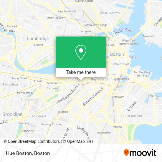 Hue Boston map