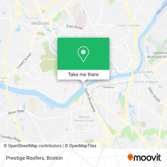 Prestige Roofers map