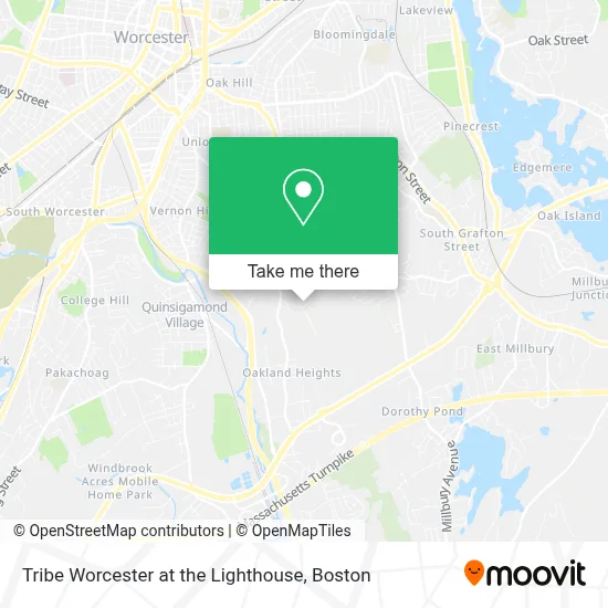Tribe Worcester at the Lighthouse map