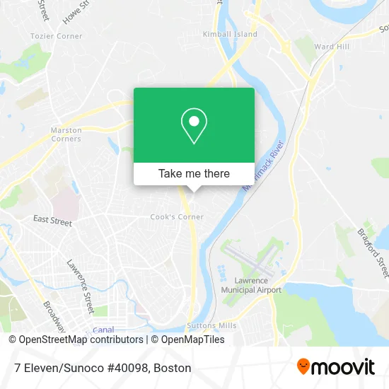 7 Eleven/Sunoco #40098 map