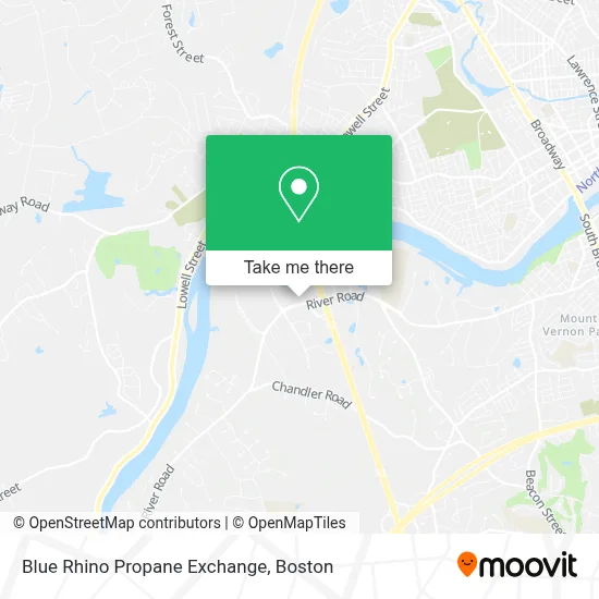 Blue Rhino Propane Exchange map