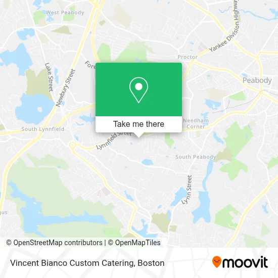 Vincent Bianco Custom Catering map