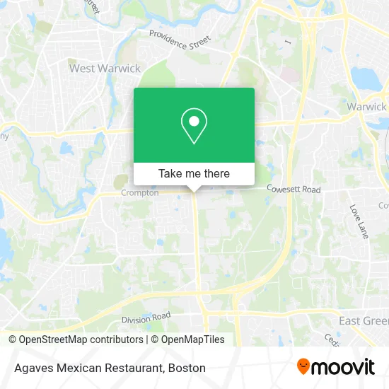 Agaves Mexican Restaurant map