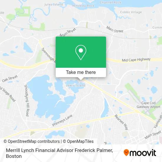 Merrill Lynch Financial Advisor Frederick Palmer map