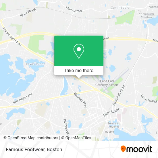Famous Footwear map