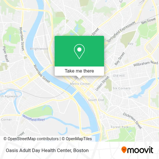 Oasis Adult Day Health Center map