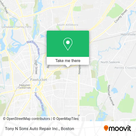 Tony N Sons Auto Repair Inc. map