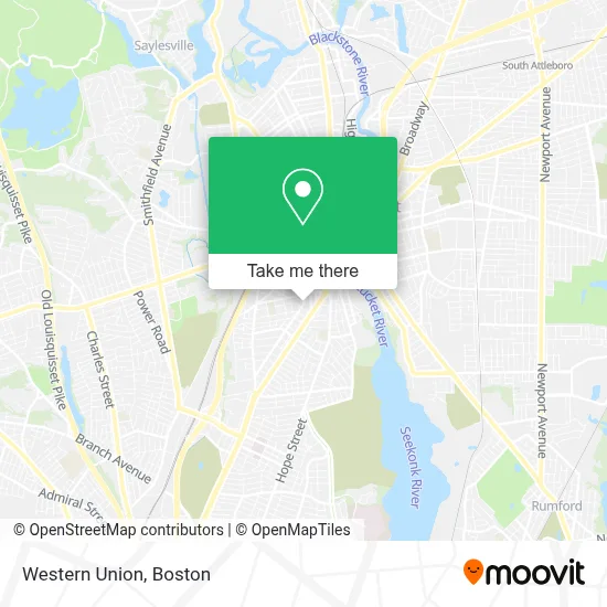 Western Union map