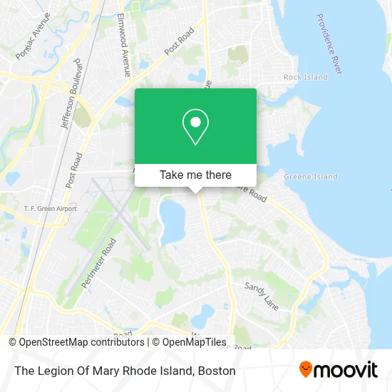 The Legion Of Mary Rhode Island map
