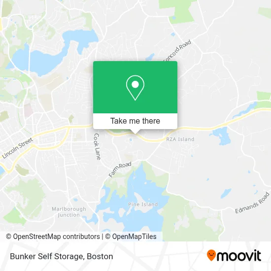 Bunker Self Storage map