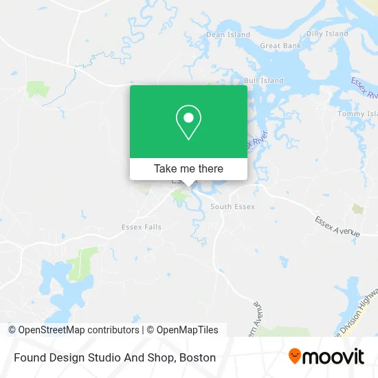 Found Design Studio And Shop map