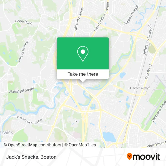 Jack's Snacks map