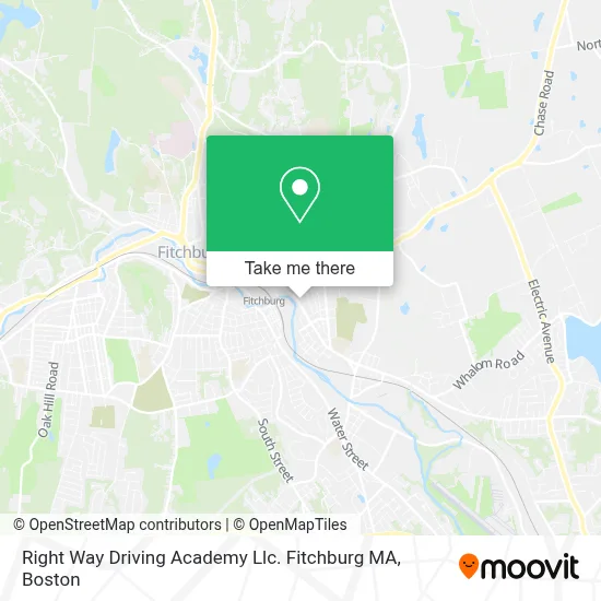 Right Way Driving Academy Llc. Fitchburg MA map
