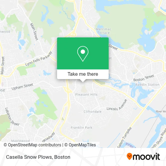 Casella Snow Plows map