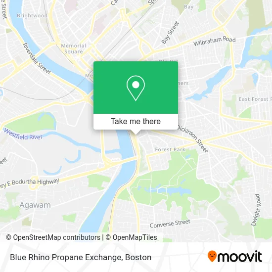Blue Rhino Propane Exchange map